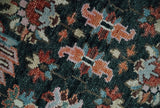 Black and Rust Traditional Hand Knotted Oushak wool 8x10 Area Rug