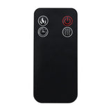 Black Insert or Wall-Mount Electric 3-Color Flame with LED Light Fireplace