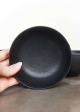 Black Mini Bowl - Handmade Stoneware Black Matte Sauce Bowl-Parc Decor