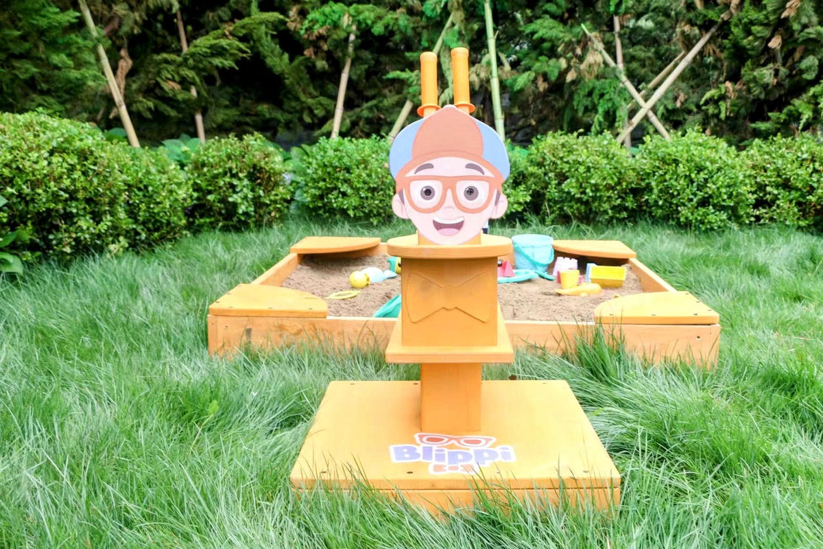 Blippi Excavator Ride-On Toy for Kids | Sandbox Digger with 360° Swivel Seat (Sandbox Not Included)