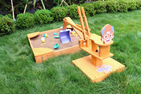 Blippi Excavator Ride-On Toy for Kids | Sandbox Digger with 360° Swivel Seat (Sandbox Not Included)