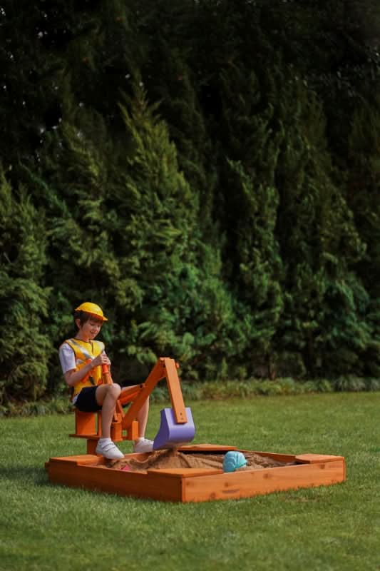 Blippi Excavator Ride-On Toy for Kids | Sandbox Digger with 360° Swivel Seat (Sandbox Not Included)