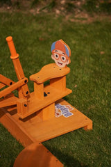 Blippi Excavator Ride-On Toy for Kids | Sandbox Digger with 360° Swivel Seat (Sandbox Not Included)