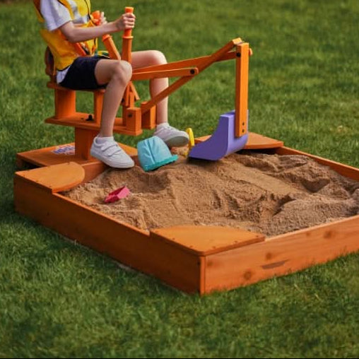 Blippi Excavator Ride-On Toy for Kids | Sandbox Digger with 360° Swivel Seat (Sandbox Not Included)