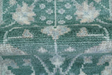 Bloom Traditional Oushak Design Teal 2.6x8.6 Hand Knotted Wool Rug