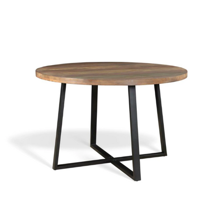 Blossom Round Reclaimed Wood Dining Table-Dining Table-Parc Decor