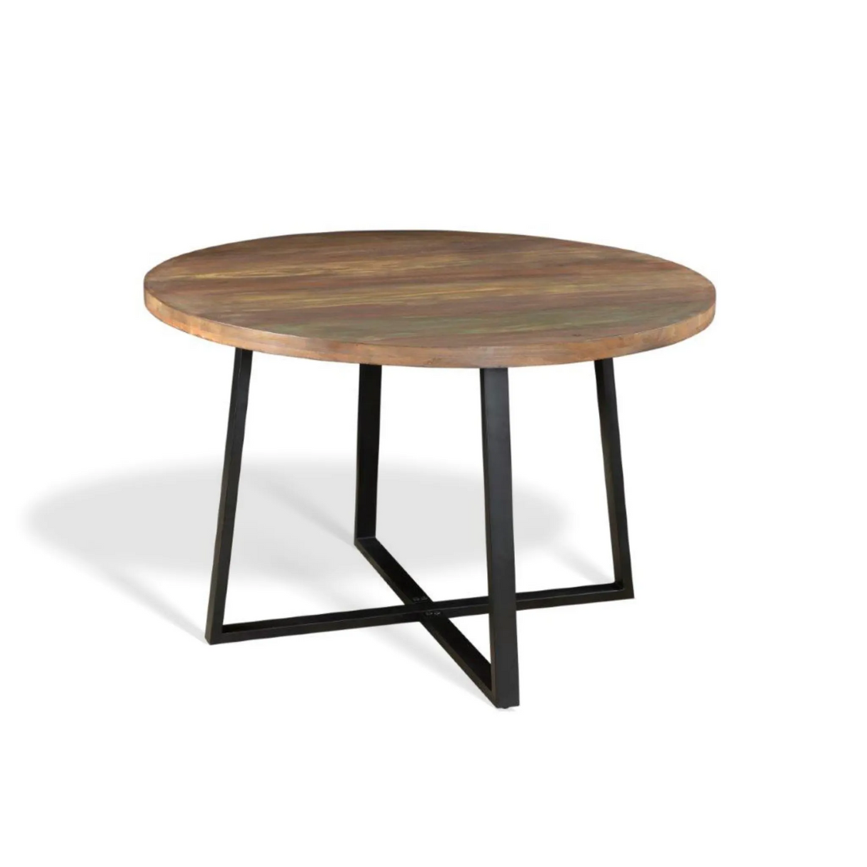 Blossom Round Reclaimed Wood Dining Table-Dining Table-Parc Decor