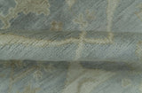 Blue And Beige Traditional Oushak Design Hand Knotted 6x9 wool area rug
