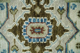 Blue and Ivory Traditional Persian Design Hand knotted Wool Area Rug
