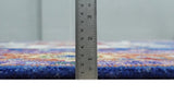 Blue and Rust Hand Knotted Traditional Heriz Multi Size wool Area Rug
