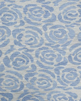 Blue And Silver Modern Style Hand Tufted Wool Area rug
