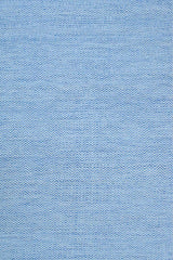 Blue Chevron Pattern Dhurrie Wool Area Rug