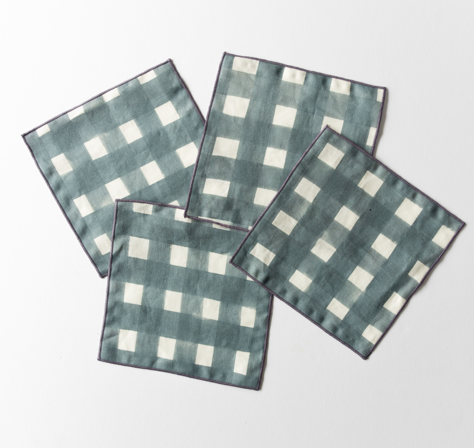 Blue Cocktail Napkins-cocktail napkin-Parc Decor