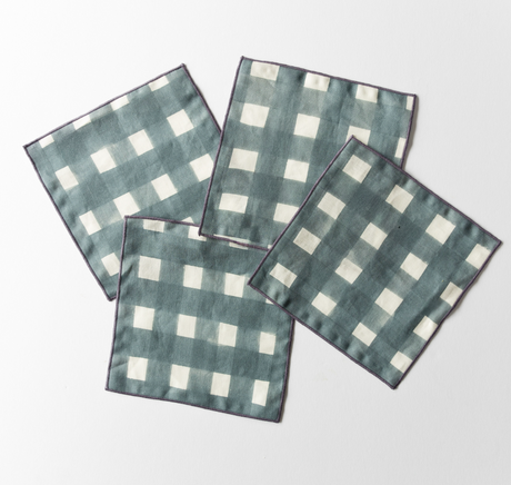 Blue Cocktail Napkins-cocktail napkin-Parc Decor