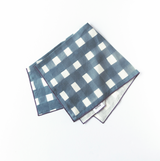 Blue Cross-Hatch Napkins-Napkins-Parc Decor