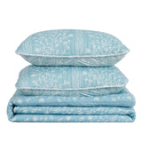 Blue Floral Quilt Set - Senna Collection-Parc Decor