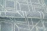 Blue Modern Contemporary Hand Woven Wool Area Rug