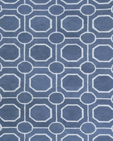 Blue Modern Style Hand Tufted Wool Area rug