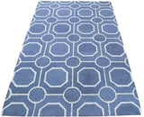 Blue Modern Style Hand Tufted Wool Area rug