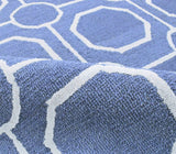 Blue Modern Style Hand Tufted Wool Area rug