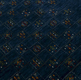 Blue Tribal Design Hand Loomed Wool Area Rug