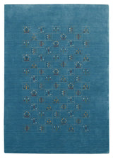 Blue Tribal Design Hand Loomed Wool Area Rug