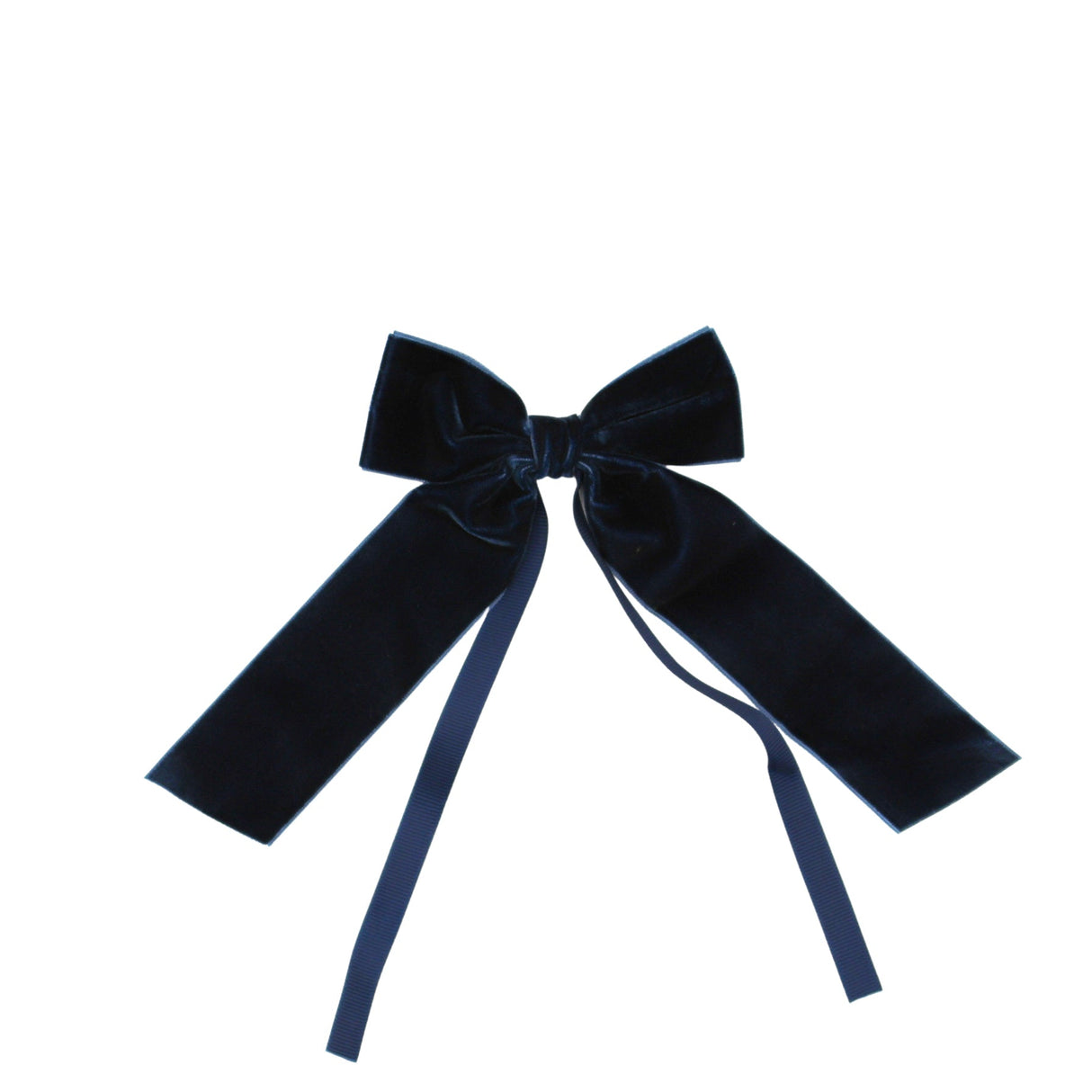 Blue Velvet Napkin Bow Tie - Set of 6-Napkin Holder-Parc Decor