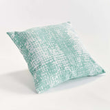 Blush and Seafoam Square Jacquard Indoor Outdoor Throw Pillows-Pillows-Parc Decor