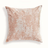 Blush and Seafoam Square Jacquard Indoor Outdoor Throw Pillows-Pillows-Parc Decor