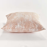 Blush and Seafoam Square Jacquard Indoor Outdoor Throw Pillows-Pillows-Parc Decor