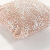 Blush and Seafoam Square Jacquard Indoor Outdoor Throw Pillows-Pillows-Parc Decor