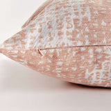 Blush and Seafoam Square Jacquard Indoor Outdoor Throw Pillows-Pillows-Parc Decor