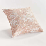 Blush and Seafoam Square Jacquard Indoor Outdoor Throw Pillows-Pillows-Parc Decor