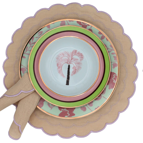 Blush Buttercream Placemat - Set of 4-Placemat-Parc Decor