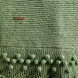 Bobble Lace Edged Eco-Cotton Throw