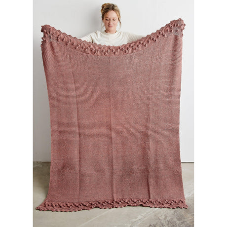 Bobble Lace Edged Eco-Cotton Throw