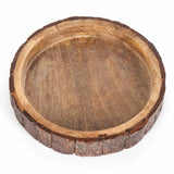 Bois Set of 3 Wood Bark Nut Bowls-wooden platter-Parc Decor