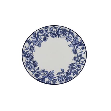 Bombay Blue Porcelain Dinner Plates – Set of 4 (+1 Bonus Plate)
