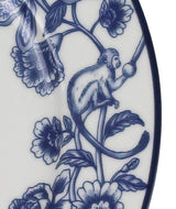 Bombay Blue Porcelain Dinner Plates – Set of 4 (+1 Bonus Plate)