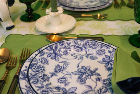 Bombay Blue Porcelain Starter Plates – Set of 4 (+1 Bonus Plate)