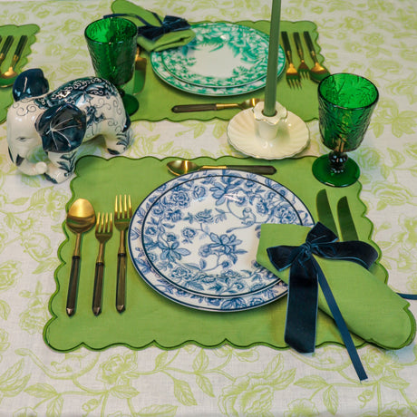 Bombay Blue Porcelain Starter Plates – Set of 4 (+1 Bonus Plate)