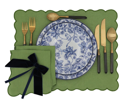 Bombay Blue Porcelain Starter Plates – Set of 4 (+1 Bonus Plate)