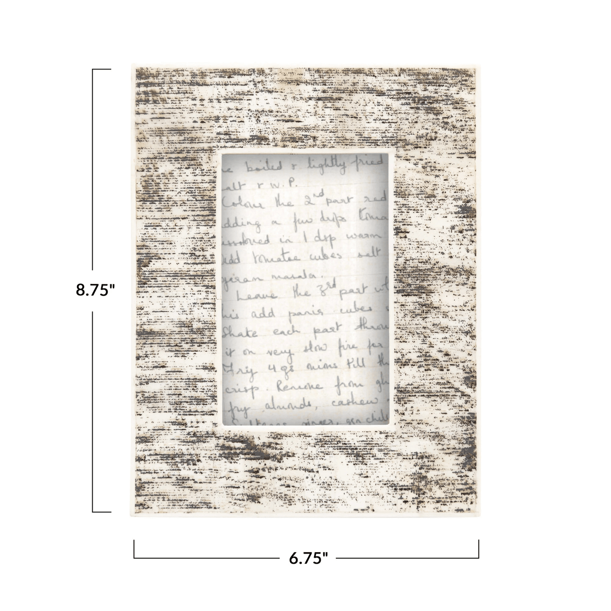 Bone Picture Frame in Natural and Black-Frames-Parc Decor