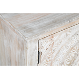 Booker Whitewash Carved Sideboard-Sideboard-Parc Decor