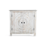 Booker Whitewash Carved Sideboard-Sideboard-Parc Decor