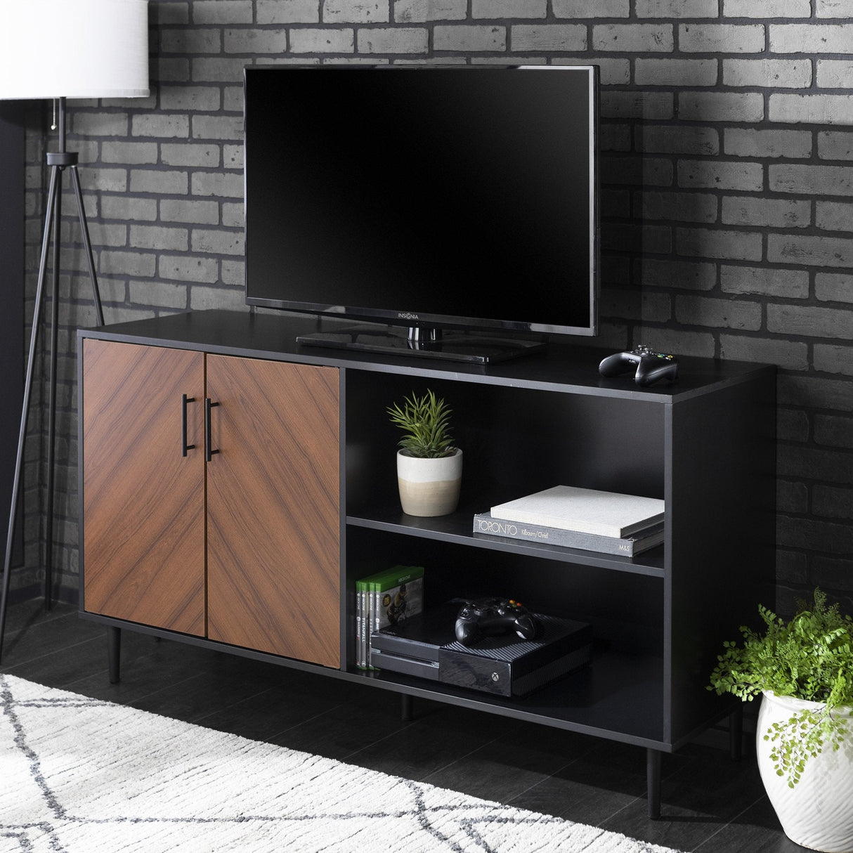 Bookmatch Asymmetrical Sideboard / TV Stand-Dining / Kitchen-Parc Decor
