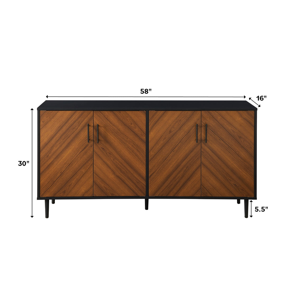 Bookmatch Hampton Buffet Sideboard / TV Stand-Dining / Kitchen-Parc Decor