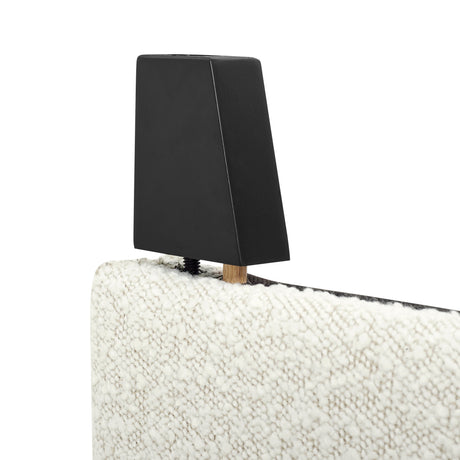 Boucle Upholstered Platform Bed-Bedroom-Parc Decor