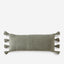 Braided Pom Pom Lumbar Pillow