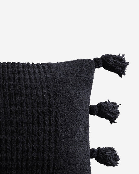 Braided Pom Pom Lumbar Pillow